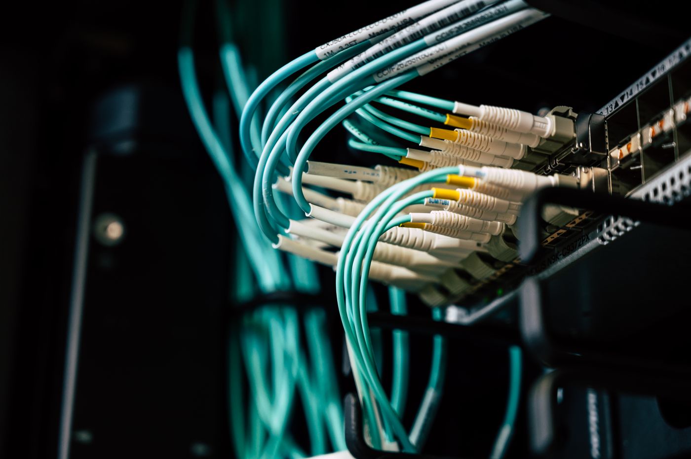 Professionell verkabelte Netzwerk-Infrastruktur